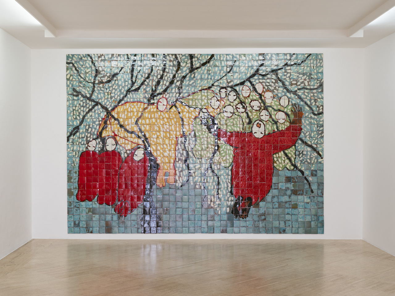 Portia Zvavahera, Like Flowers We Fade, Installation view Fondazione Memmo-Rome, 2026, Courtesy the artist and Fondazione Memmo
