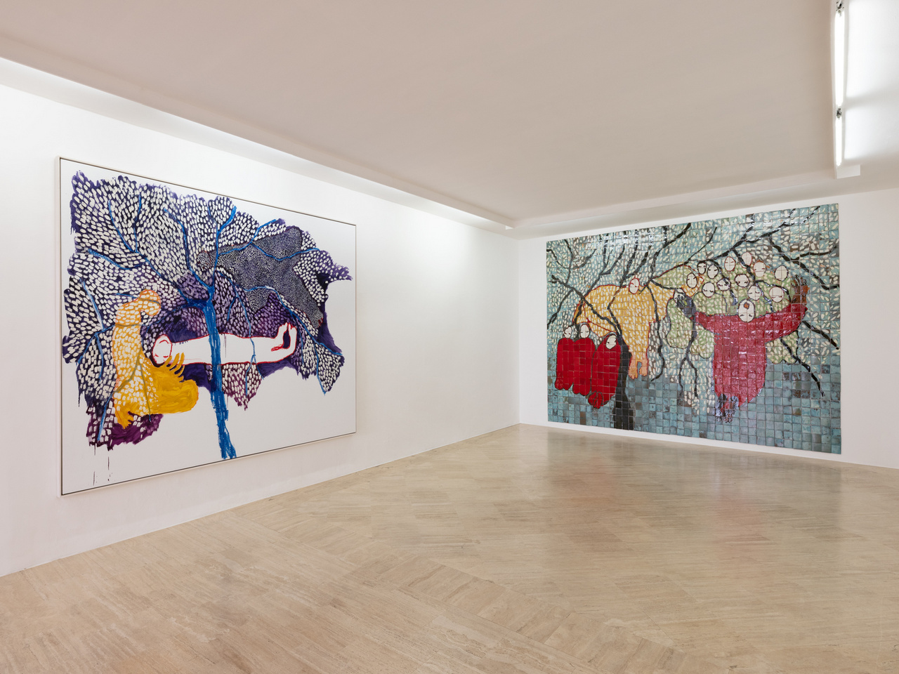 Portia Zvavahera, Like Flowers We Fade, Installation view Fondazione Memmo-Rome, 2026, Courtesy the artist and Fondazione Memmo