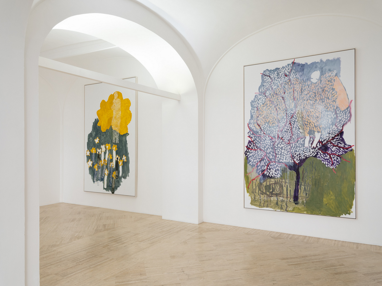 Portia Zvavahera, Like Flowers We Fade, Installation view Fondazione Memmo-Rome, 2026, Courtesy the artist and Fondazione Memmo