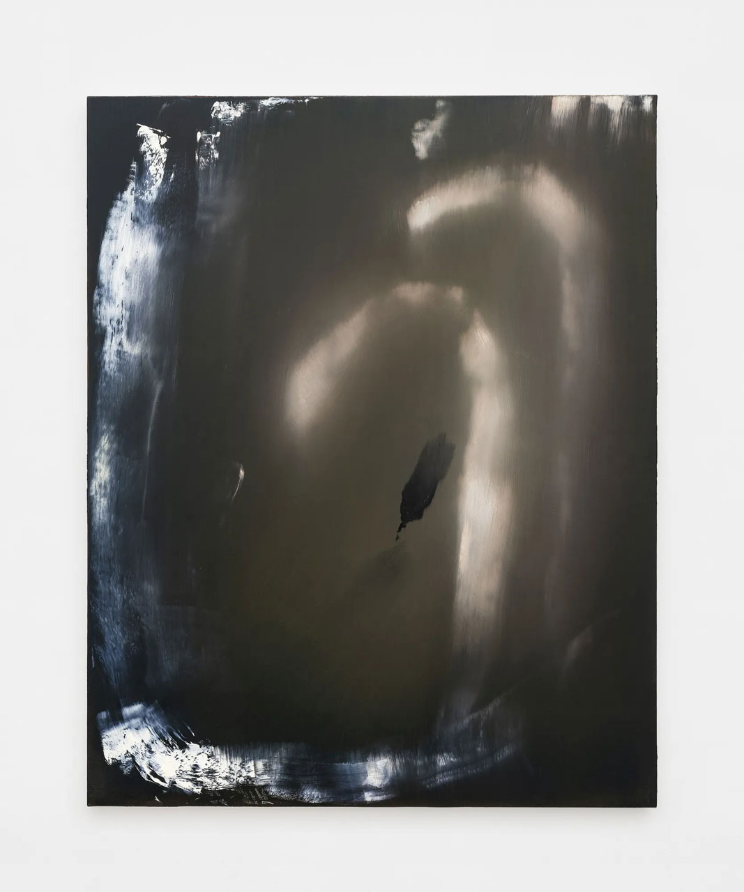 Yasuko Hirano, Blink 01, 2026 , Oil, plaster, glue on canvas and wooden panel, 91 x 72.7 cm, 35 7/8 x 28 5/8 in., © Yasuko Hirano, Courtey the artist and Galerie Frank Elbaz