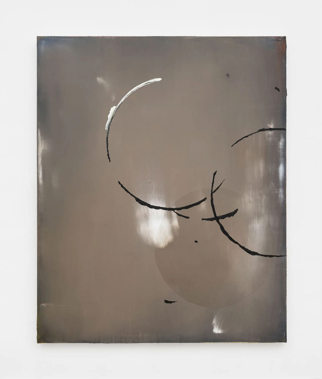 Yasuko Hirano, Signs 2604, 2026, Oil, plaster, glue on canvas, wooden panel, 65.2 x 53 cm, 25 5/8 x 20 7/8 in., © Yasuko Hirano, Courtey the artist and Galerie Frank Elbaz