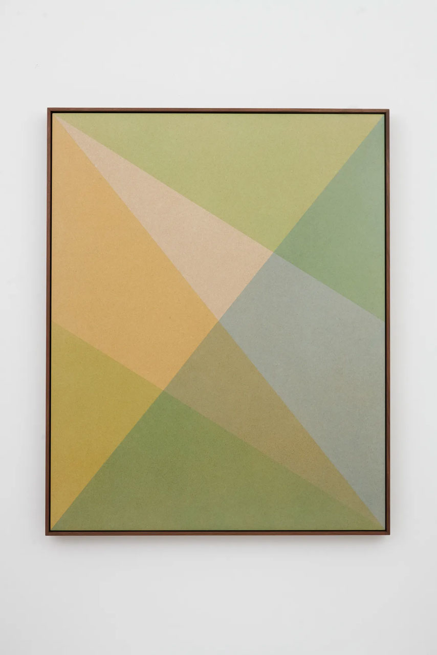 Rana Begum, No.1641, 2026, Acrylic paint on MDF, walnut frame, 102 x 82.1 x 5.7 cm, © Rana Begum, Courtesy the artist and Third Line Gallery