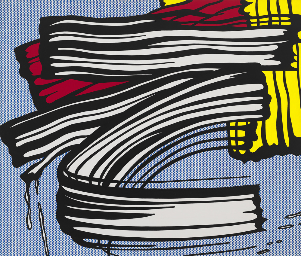 Roy Lichtenstein, Little Big Painting, 1965. Oil and acrylic on canvas, 68 × 80 in. (172.7 × 203.2 cm). Whitney Museum of American Art, New York; purchase with funds from the Friends of the Whitney Museum of American Art 66.2. © Estate of Roy Lichtenstein/DACS 2026