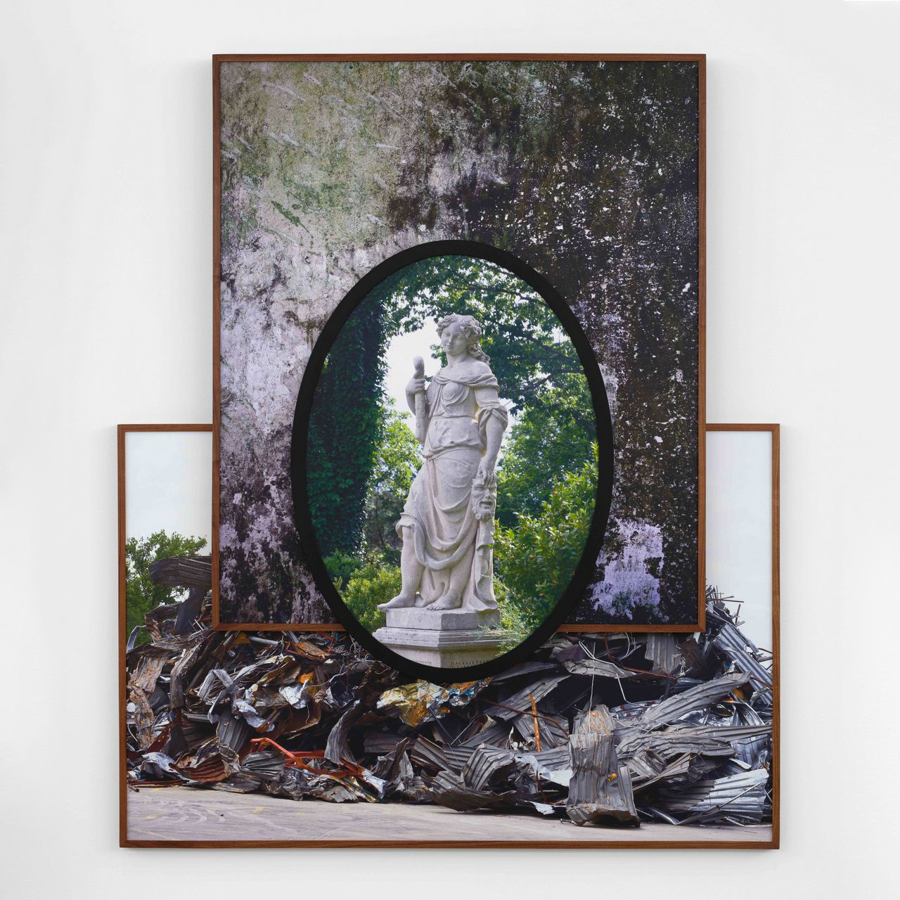 Todd Gray, Portals (Nashville, Sekondi-Takoradi), 2026, Three UV pigment prints on Dibond in artist's frames, 203.2 x 170.5 x 10.8 cm | 80 x 67 1/8 x 4 1/4 inches, © Todd Gray, Courtesy the artist and Perrotin Gallery
