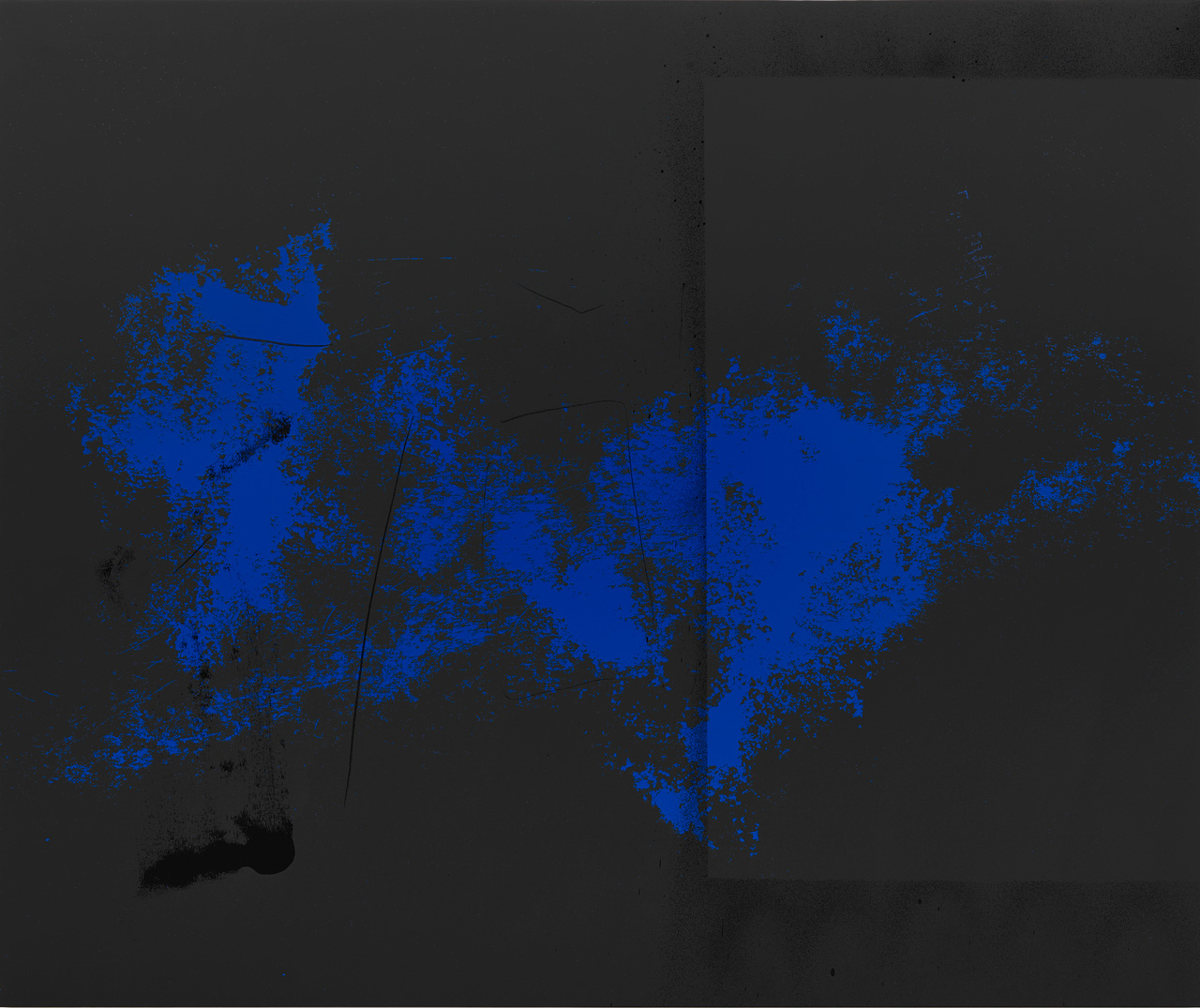 Adam Pendleton, The Door (A Days Painting), 2026. Silkscreen ink and black gesso on canvas, 120 x 144 inch / 304.8 x 365.8 cm. Courtesy of the artist. Photo Elisabeth Bernstein