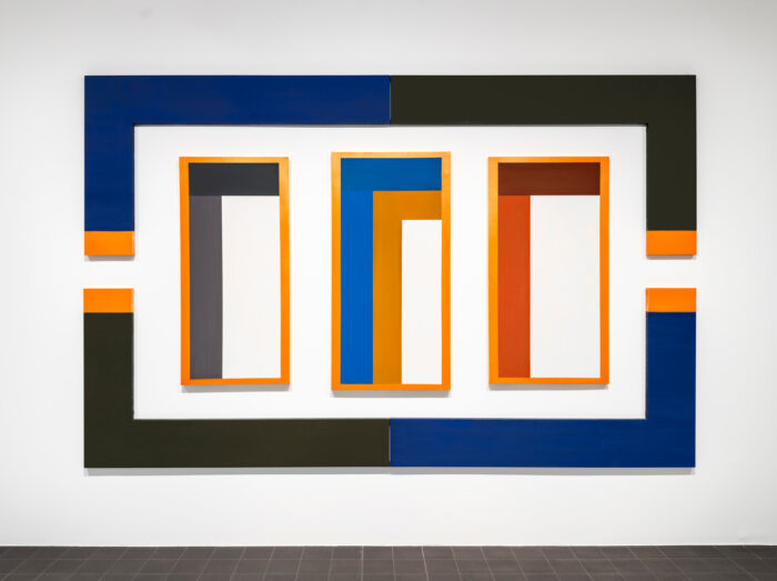 David Novros, Boathouse, 2016, Oil and mica pigments on canvas, approx. 335,28 x 609,6 cm, Hamburger Kunsthalle, on permanent loan from Dr. Heinz H.O. Schröder Stiftung, acquired 2023, © 2026 David Novros / VG Bild-Kunst, Bonn 2026, © Hamburger Kunsthalle , Photo: Christoph Irrgang