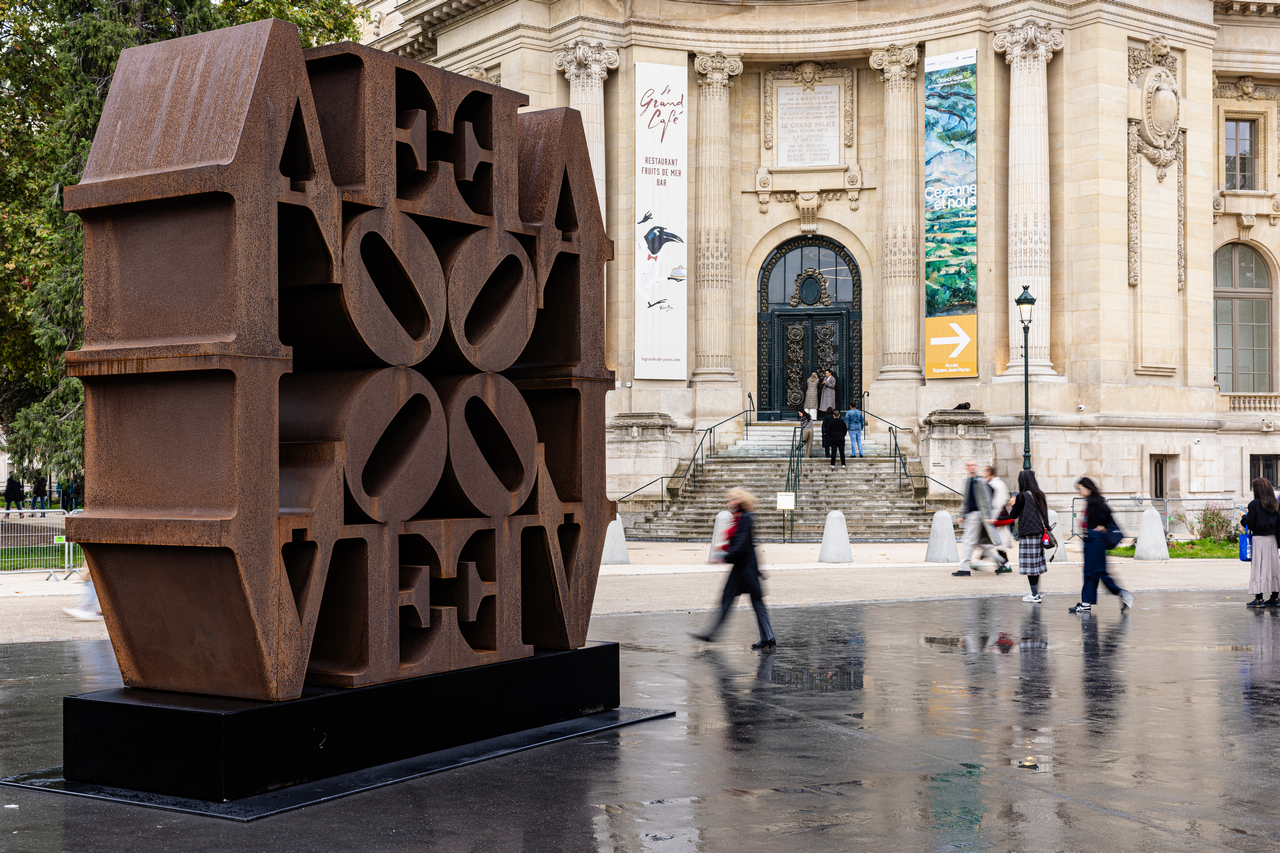 Robert Indiana, Presented by Almine Rech, Place Clemenceau, Courtesy of Art Basel