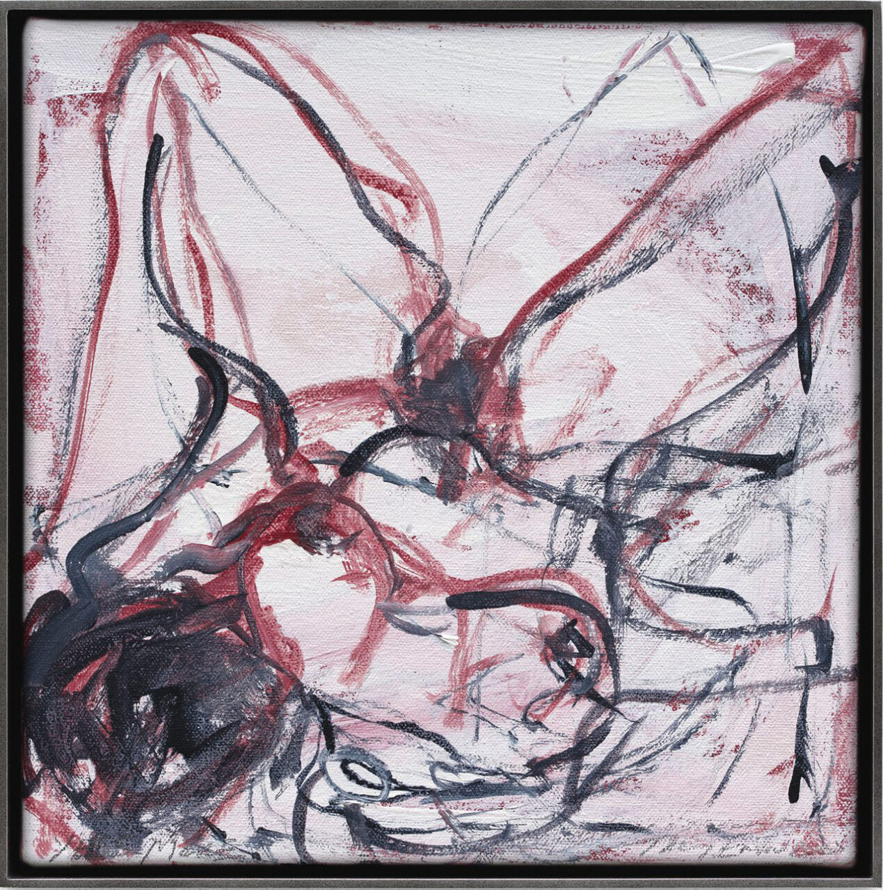Tracey Emin, YES MORE,2025, Acrylic on canvas, Acrylic on canvas, 25.6 x 25.5 cm | 10 x 10 in. / 26.7 x 27 x 3.2 cm | 10 1/2 x 10 3/4 x 1 1/4 in. (framed), © Tracey Emin, Courtesy the artist and White Cube Gallery