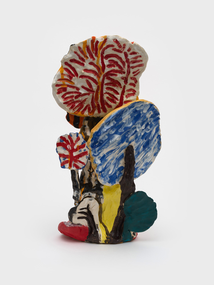 Shara Hughes, Dense Forest, 2026, Ceramic with glaze, 43 × 20 × 20 cm, Courtesy of the artist and Galerie Eva Presenhuber, Zurich/Vienna © Shara Hughes, Photo: JSP Art Photography