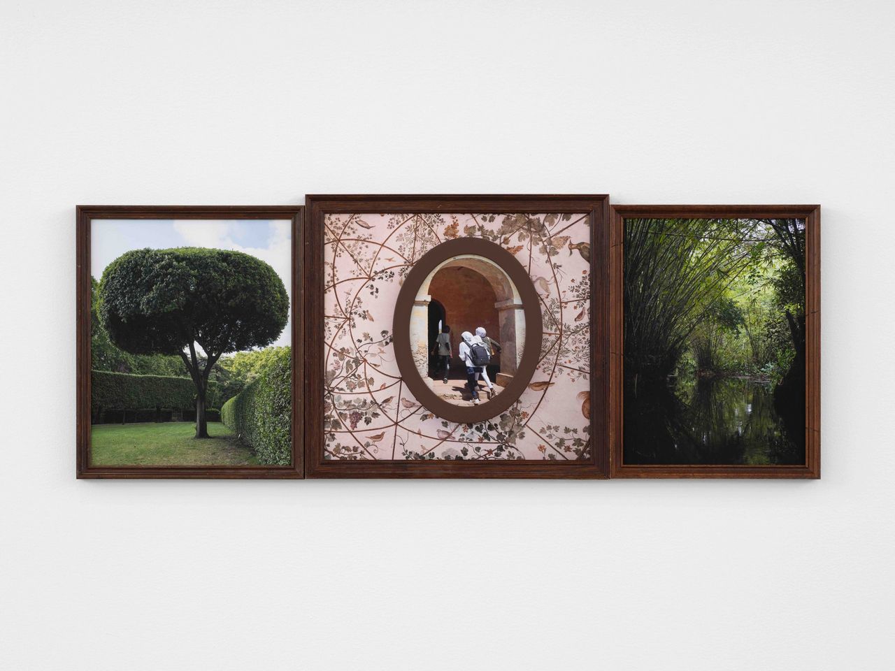 Todd Gray, The Promise (Ghana, Rome, Gorée), 2026, Four UV pigment prints on Dibond in artist's frames, 109.5 x 290.8 x 5.4 cm | 43 1/8 x 114 1/2 x 2 1/8 inches, © Todd Gray, Courtesy the artist and Perrotin Gallery