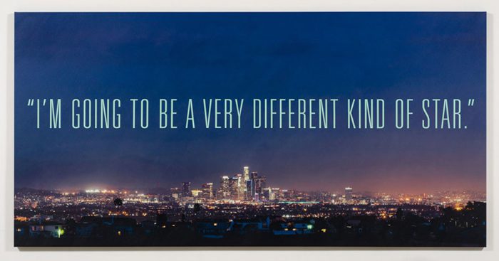 Alex Israel & Bret Easton Ellis, Different Kind of Star, 2016, © Alex Israel and Bret Easton Ellis, images courtesy iStock, Photo by Jeff McLane, courtesy Gagosian Gallery Archive
