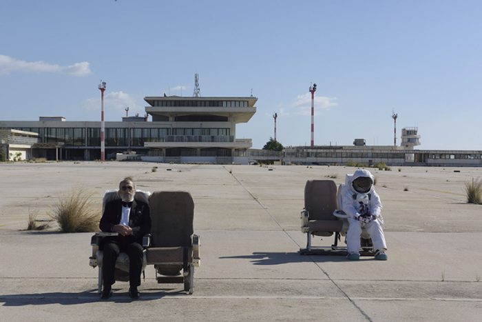 John Akomfrah, The Airport, 2016, % Smoking Dog Films, Courtesy Lisson Gallery.