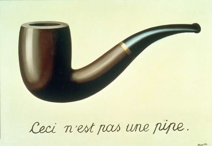 René Magritte, La Trahison des images (Ceci n’est pas une pipe), 1929, Los Angeles County Museum of Art, Purchased with funds provided by the Mr. and Mrs. William Preston Harrison Collection, © Adagp-Paris 2016, © Photothèque R. Magritte / Banque d’Images, Adagp-Paris-2016