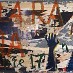 Rotella-La-rapina-1987-sovrapittura-su-decollage-su-lamiera-cm-150×300