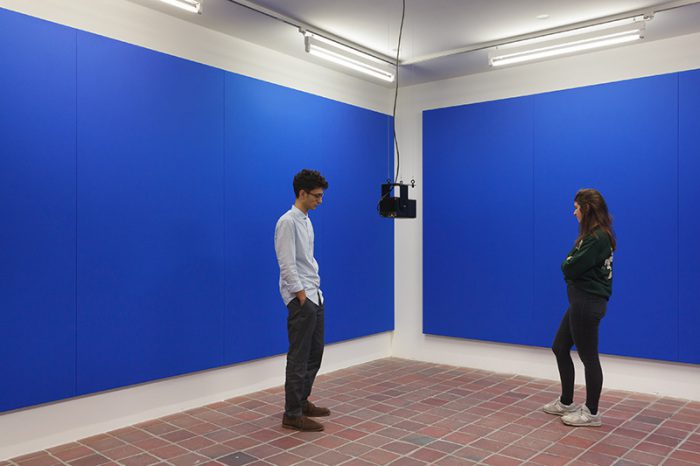 Florian Hecker, Modulator, 2012, Exhibition View MMK Museum für Moderne Kunst Frankfurt am Main 2016, Courtesy Florian Hecker, Sadie Coles HQ-London, Galerie Neu-Berlin, Photo: Axel Schneider