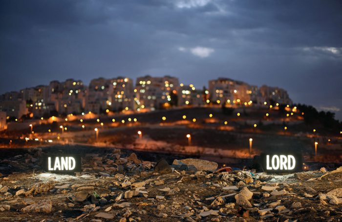 Shimon Attie, LAND LORD, 2014, from the series Facts on the Ground, Courtesy of Jack Shainman Gallery-New York