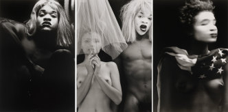 Lyle Ashton Harris, Americas, 1987-88 (printed 2007), Gelatin silver prints, 76 x 50.5 cm each, Solomon R. Guggenheim Museum-New York, purchaced with funds contributed by the Photography committee, 2011.57, © Lyle Ashton Harris