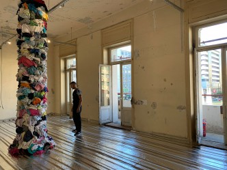 Vivetta Christouli, Hybrid Bridges-Unspecified Boundaries, 2020, Installation view Bageion Hotel, © Vivetta Christouli, Courtesy the artist