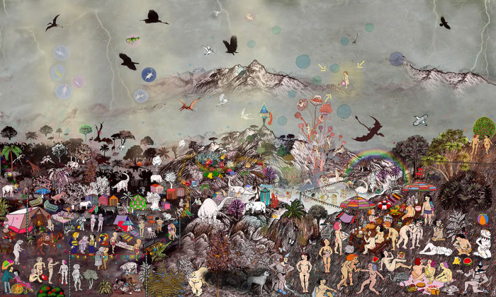 Sandra Paula Fernandez, Paradise, 2021, Digital printing on dibond, 200 x 120 cm, Courtesy Arancha Osoro Gallery