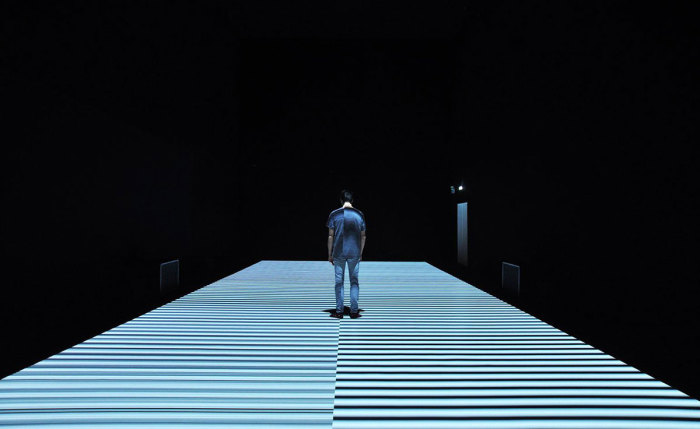 Ryoji Ikeda, exhibition view, 180 The Strand-London, 2021, Courtesy the artist and 180 The Strand