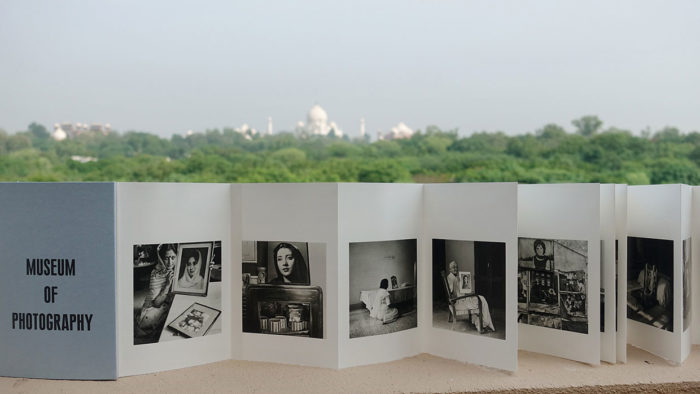 Dayanita Singh, Museum Bhavan, 2017, installed in front of the Taj Mahal, Courtesy: The artist and Steidl, Göttingen