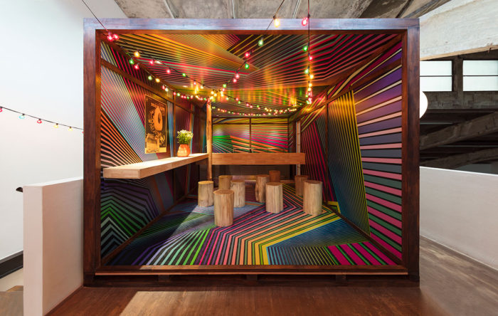 Tobias Rehberger, Your inside in me, 2022, Wood, stainless steel, mixed material, 314 x 504 x 254 cm, © Tobias Rehberger, Courtesy: the artist and GALLERIA CONTINUA, Photo by: Dong Lin