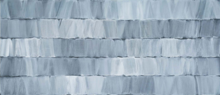 Shim Moon-Seup, The Presentation, 2013. Acrylic on canvas. 160 × 360 cm. Courtesy of the artist and Perrotin