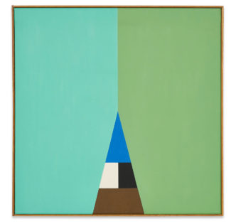Verena Loewensberg, Untitled, 1963, Oil on canvas,  60 x 60  cm / 23 5/8 x 23 5/8 in, © 2024, Verena Loewensberg Stiftung, ZürichPhoto: Jon Etter, Courtesy Hauser & Wirth Gallery