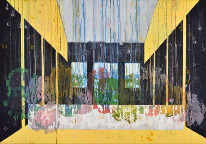 Pauline Bazignan, 21.03.2022-11.03.2024 (Ultima 1), 2024, acrylic on canvas, 70 x 100 cm, 27 1/2 x 39 3/8 in, © Pauline Bazignan, Courtesy the artist and Praz-Delavallade Gallery