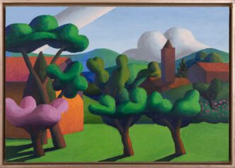 Salvo, Giugno, 2009, Oil on canvas, 13 3/ Salvo Estate 8 x 19 inches (34 x 48 cm), © Salvo Estate, Courtesy Salvo Estate & Gladstone Gallery