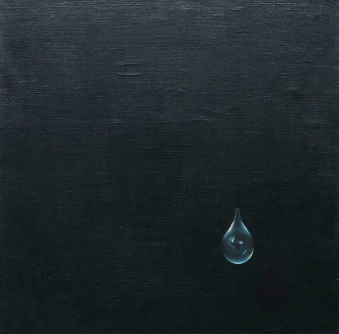 Kim Tschang-Yeul, Événement de la nuit, 1970, Oil on canvas, 27 5/8 x 27 5/8 inches, 70 x 70 cm, Courtesy Tina Kim Gallery