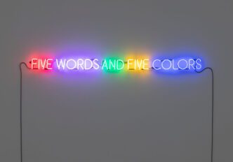 Joseph Kosuth, Five Words And Five Colors-A Description, 1965, © Joseph Kosuth, Courtesy the artist and Kunstmuseum Stuttgart