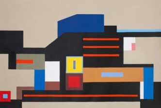 Nathalie Du Pasquier, Untitled, oil on canvas, 2023_100 x 150 cm