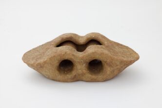 Akane Saijo, Soil and Flesh, 2024, ceramic, 10 1/8 x 31 1/4 x 15 7/8 inches, Photo: SAIKI, © Akane Saijo, Courtesy the artist and Blum Gallery