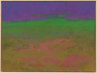 Richard Mayhew, Untitled, c.2000, Oil on canvas, 76.2 x 101.6 cm | 30 x 40 in., 80 x 105.4 x 5.9 cm | 31 1/2 x 41 1/2 x 2 5/16 in. (framed), © Richard Mayhew, Courtesy the artist and White Cube