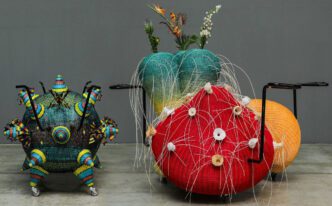 Haegue Yang, The Randing Intermediates – Underbelly Alienage Duo, 2020. Photo: Maculangan/Pioneer Studios. © Haegue Yang, Courtesy the artist and Museum of Contemporary Art and Design.