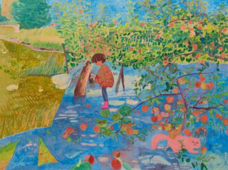 Makiko Kudo, Dull Sunshine, 2025, oil on canvas, 194.0 x 259.0 cm, © Makiko Kudo, Courtesy the artist and Tomio Koyama Gallery