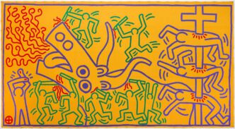 Keith Haring, Untitled, 1983. Centraal Museum Utrecht Collection Photo: Gert Jan van Rooij. Keith Haring artwork © Keith Haring Foundation