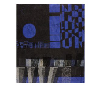 Jenny Dalenoord, The New City, 1970, linoleum print, Kunstmuseum Den Haag