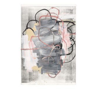 Christopher Wool, Untitled, 2018, Enamel, oil, and silkscreen on paper, 44 x 30 inches (111.8 x 76.2 cm), © Christopher Wool, Photo: Tim Nighswander, Courtesy the artist