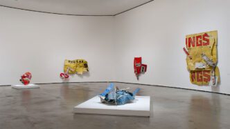 Exhibition view “Robert Rauschenberg, Gluts”, Thaddaeus Ropac Gallery-Paris, 2025, Courtesy Thaddaeus Ropac Gallery