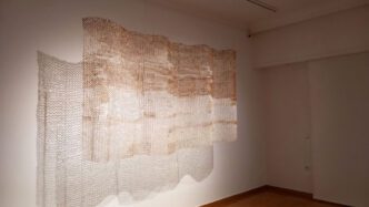 Nikos Podias, Safety Net, Installation view “Safe Area”, CITRONNE Gallery-Athens, 2025-2026, Photo © & Courtesy Vasiliki Trochidou