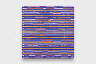 Gabriel Orozco, 17 de Mayo 2025, Paris, 2025, Tempera and gold leaf on canvas , 200 x 200 cm, Photo: Jiayun Deng , © Gabriel Orozco, Curtesy the artist and Galerie Chantal Crousel.