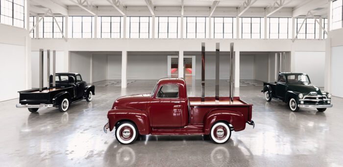 Walter De Maria, Truck Trilogy, 2011–2017, installation view at Dia Art Foundation, Beacon, New York, 2017–19, © 2025 Estate of Walter De Maria, Photo: Rob McKeever, Courtesy Gagosian