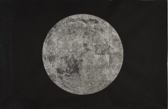 Kiki Smith, Wooden Moon, 2022, © Kiki Smith, Courtesy the artist and 125 Newbury Gallery