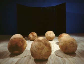 Louise Bourgeois, Gathering Wool, 1990, Metal, wood and mixed media, 243.8 x 396.2 x 457.2 cm / 96 x 156 x 180 in, Photo: Peter Bellamy, © The Easton Foundation/VAGA at ARS, NY, Courtesy the Foundation and Hauser & Wirth