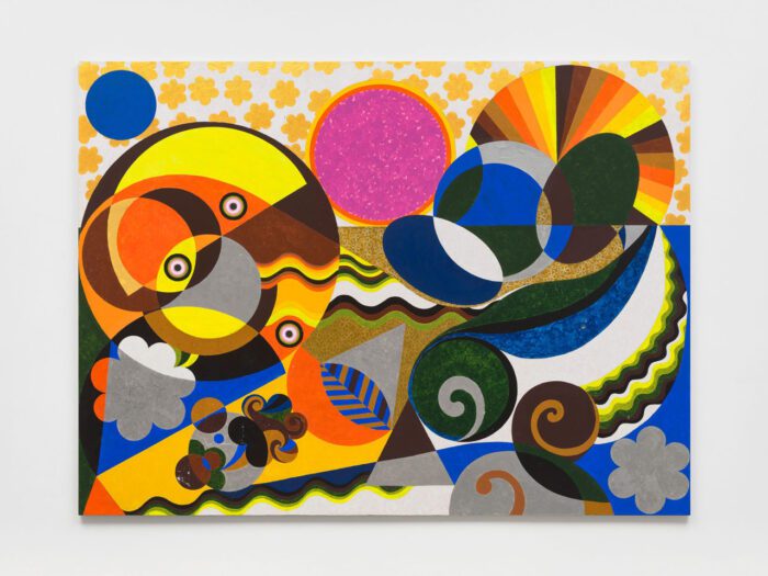 Beatriz Milhazes, Swirling Water 2025, Acrylic on linen, 260 x 350 cm | 102 3/8 x 137 13/16 in., © Beatriz Milhazes, Courtesy the artist and White Cube Gallery