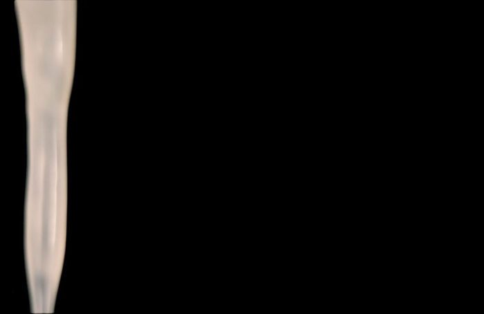 Andres Serrano, Untitled VIII (Ejaculate in Trajectory) (Bodily Fluids), 1989, Pigment print, back-mounted on dibond, wooden frame, 114,3 x 165,1 cm (45 x 65 inches), Edition of 4 + 2 AP, © Andres Serrano, Courtesy the artist and Galerie Nathalie Obadia