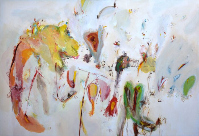 Nikos Kryonidis, UNTITLED, 2025,  acrylics on canvas, 140 X 200 cm, © Nikos Kryonidis, Courtesy the artist and Astrolavos - dexameni Gallery