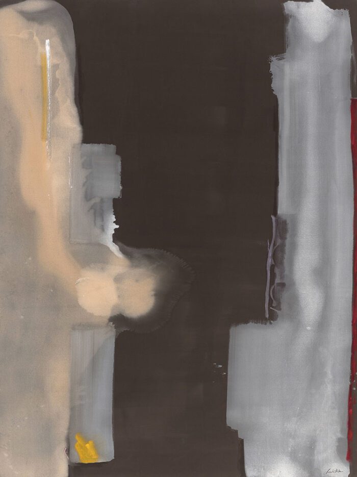 Helen Frankenthaler. Toward Dark, 1988. Acrylic on canvas. 9′ 10 1/4″ x 7′ 4 1/2″ (300.4 x 224.8 cm). The Museum of Modern Art, New York. Gift of the Helen Frankenthaler Foundation. © 2025 Helen Frankenthaler / Artists Rights Society (ARS), New York. Digital Image © 2025 The Museum of Modern Art, New York